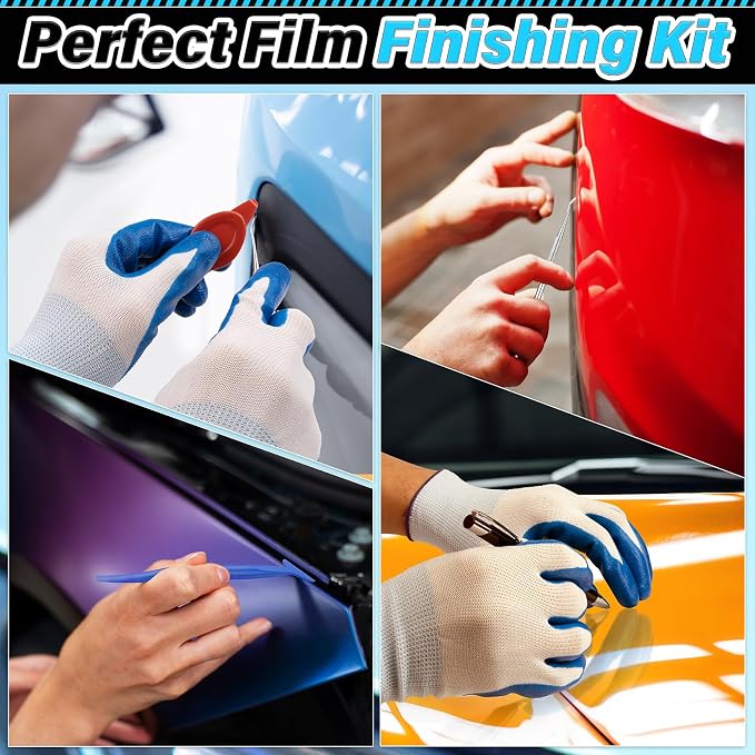 DIYSELF 55 Pcs Car Window Tint Kit, Tint Tools for Car Wrap | Window Film Installation Kit, Car Window Tint Tools, Water Blades Squeegee for Vinyl, Vehicle Glass Protective Tinting Tools