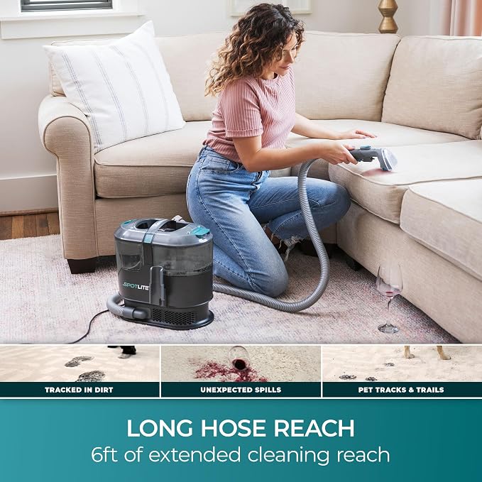 Kenmore Portable Carpet & Upholstery Spot Cleaner Machine 17Kpa Suction | with Versatile Tools for Pet, Couches, Car and Auto Detailer, Black -KW2001.01