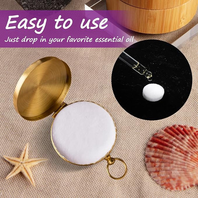 100 PCS Air Filter Scent Pads, Essential Oil Pads Unscented White Custom Scent Replacement Pad, 17mm Universal Essential Oil Perfumes Refill Tablets for Car Air Freshener Vent Clips Car Diffusers