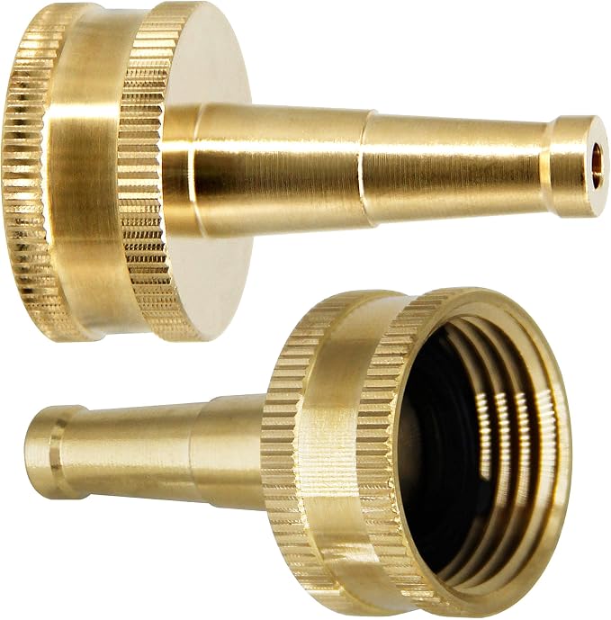 Twinkle Star Brass Jet Sweeper Jet Nozzle, 2 Pack | High Pressure Garden Hose Nozzle, Water Hose Sprayer Nozzle Jet Sweeper for Garden Watering, Cars, Floor, Sidewalks