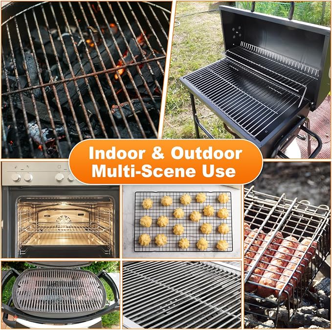 6 Pack Oven Rack Cleaning Bags, 3 Sizes Heavy Duty No Scrub Soaking Bags for Oven Racks, Grill Grates & BBQ Racks, Reusable Leak-Resistant PE Bags, No Cleaner Included