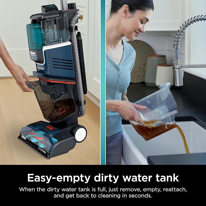 Shark R-EX200 CarpetXpert Deep Cleaner for Carpet, Rugs & Upholstery with StainStriker, Navy - Certified Refurbished