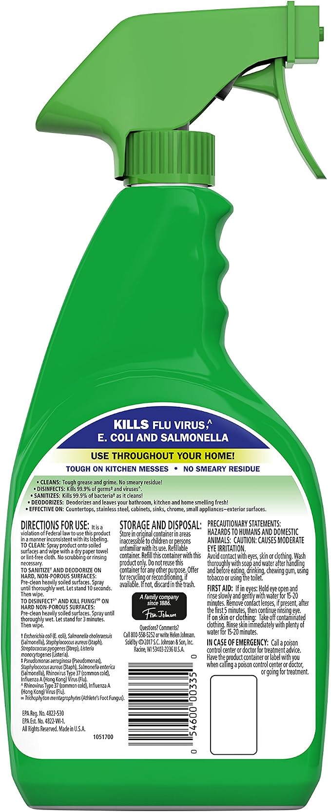 Fantastik All-Purpose Cleaner Trigger, Lemon Scent, 32 fl oz, Pack of 3