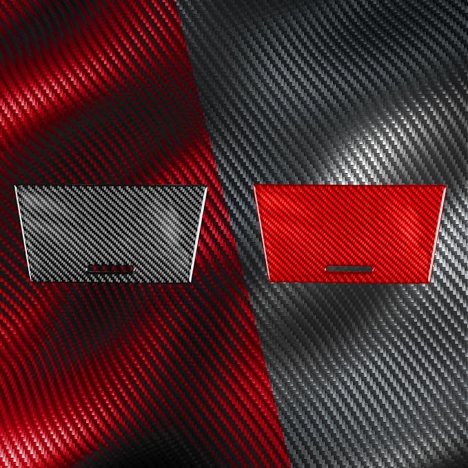 Real Carbon Fiber Trim for Toyota Camry Accessories | for 2012 2013 2014 Center Storage Box Panel Sticker Interior Thick Overlay Decal