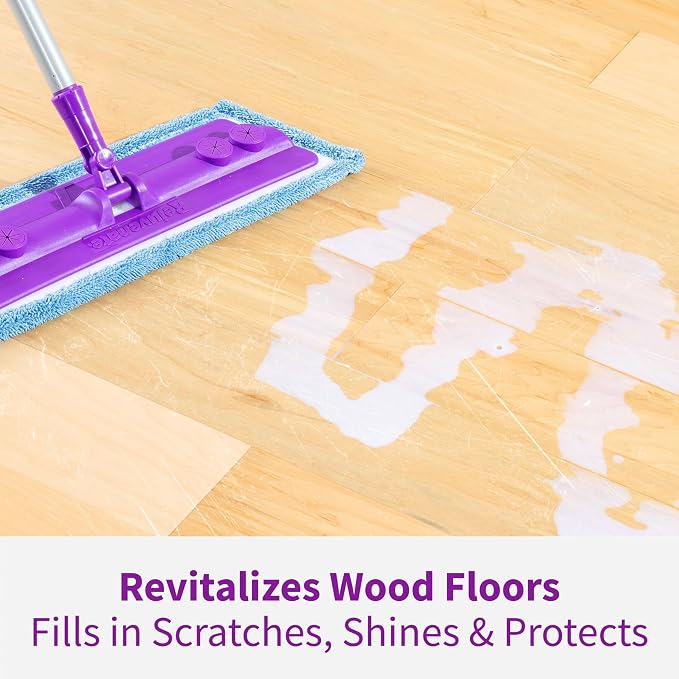 Rejuvenate Professional Wood Floor Restorer 1 Gal, Gloss Finish, 2 Pack | 1-Coat Application Fills Scratches, Shines & Protects Hardwood Floors, Leaves A Glossy Finish, Safe For Pets & Kids