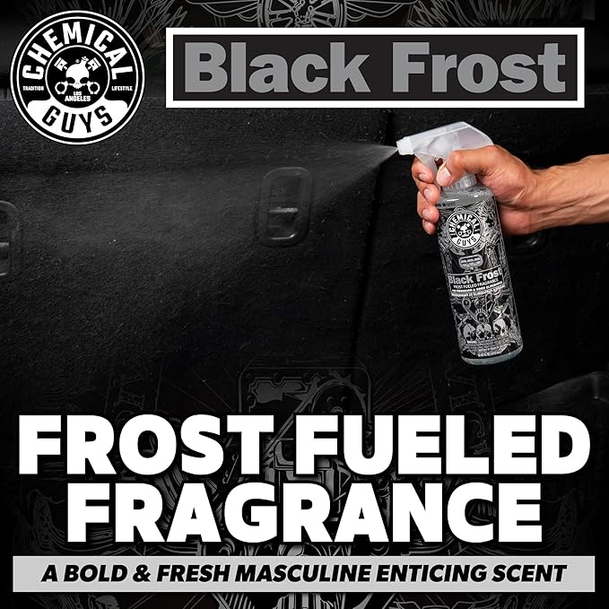 Chemical Guys SPI22016 Total Interior Cleaner and Protectant + Black Frost Air Freshener and Odor Eliminator, (Great for Cars, Trucks, SUVs, RVs, Home, Office, Dorm Room & More) 2-16 fl oz