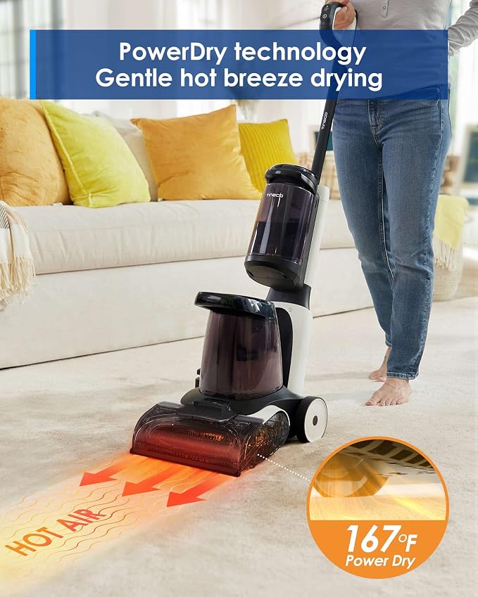 Tineco CARPET ONE Smart Carpet Cleaner Machine, Lightweight Carpet Shampooer and Portable Upholstery Cleaner with LED Display, Pet Carpet Cleaner with Spot Cleaner
