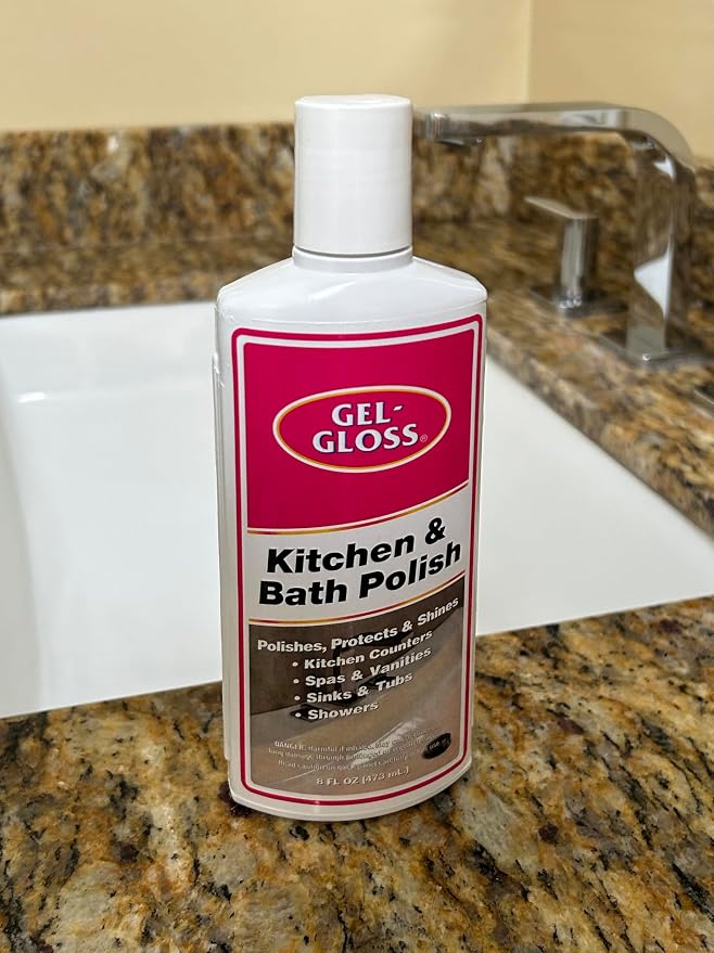 TR Industries Gel-Gloss Kitchen and Bath Cream Wax Polish, 8 Fluid Ounces -GG-8
