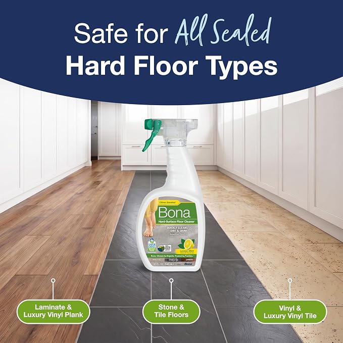 Bona Multi-Surface Floor Cleaner Spray - 32 fl oz - Lemon Mint Scent