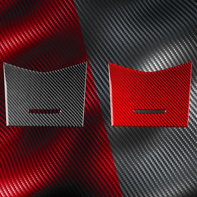 Real Carbon Fiber Trim for Honda Accord Accessories | for 2003 2004 2005 2006 2007，Passenger Storage Glove Box Switch Panel，Thick Overlay Sticker Decal
