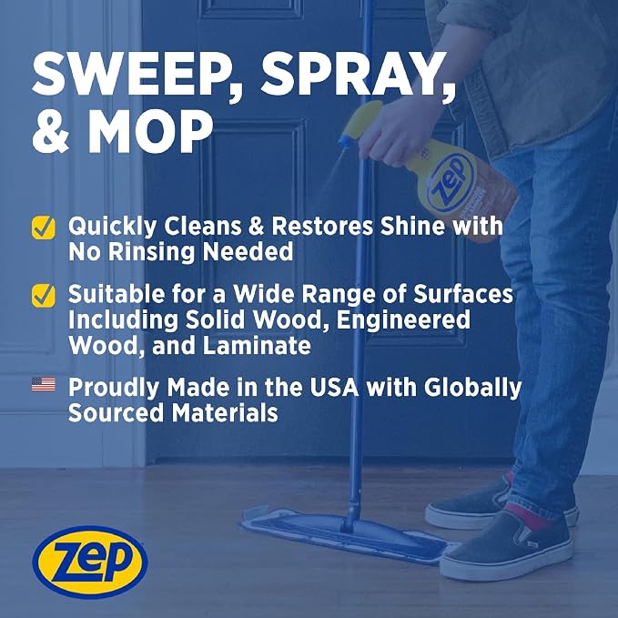 Zep ZUHLF32 Hardwood and Laminate Floor Cleaner 32 ounces