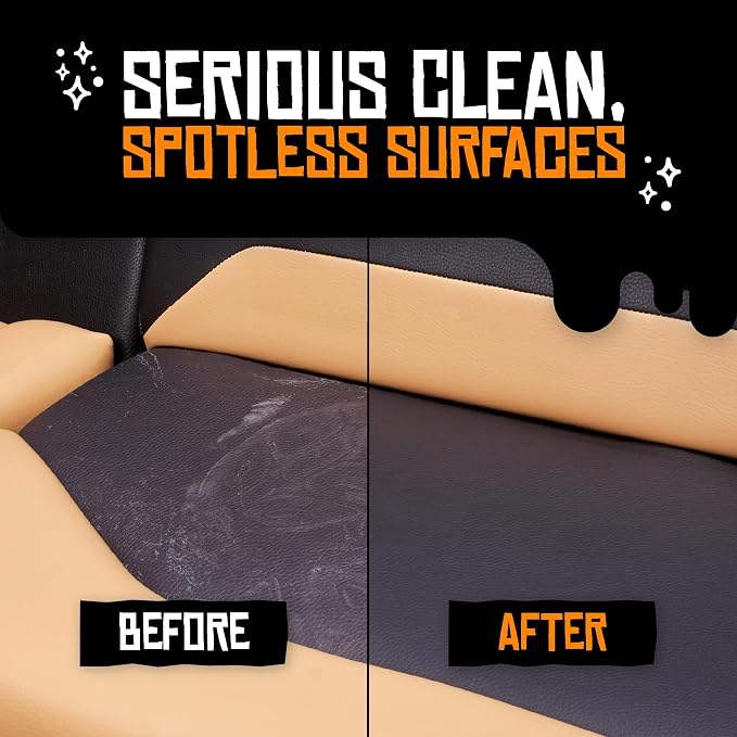Boat Juice Interior 2-in-1 Vinyl Boat Seat Cleaner & Ceramic UV Protectant Spray | Marine Interior Detailing | Upholstery, Carpet & Plastic | Orange Creamsicle Scent | Made in USA