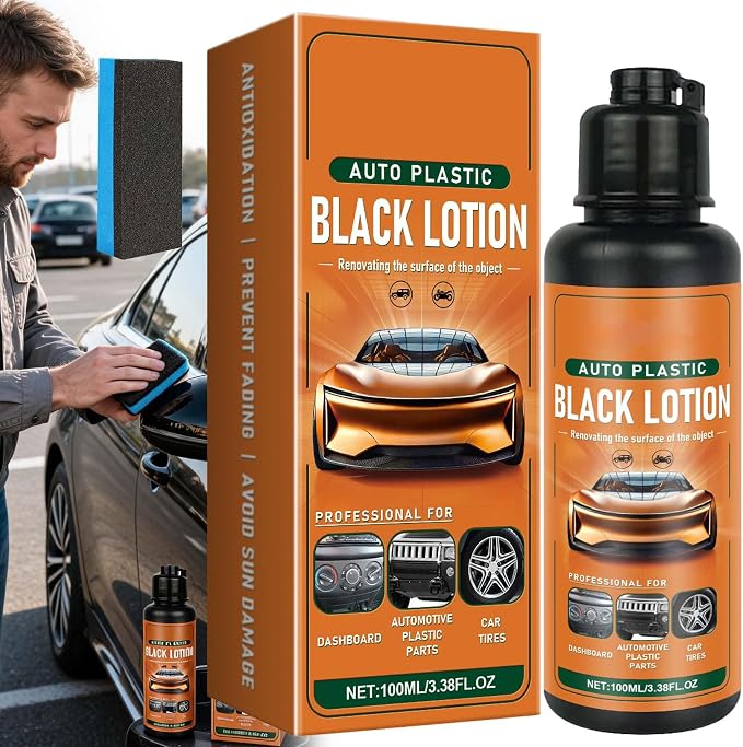 Auto Plastic Black Lotion - Auto Plastic Restorer Black Lotion