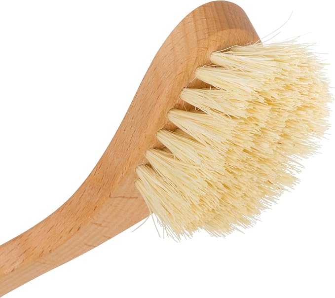 Redecker Dish Brush Set, Tampico Fiber, Curved Handle, 2 Pack – Wrap-Around Design for Everyday Cleaning, Made in Germany