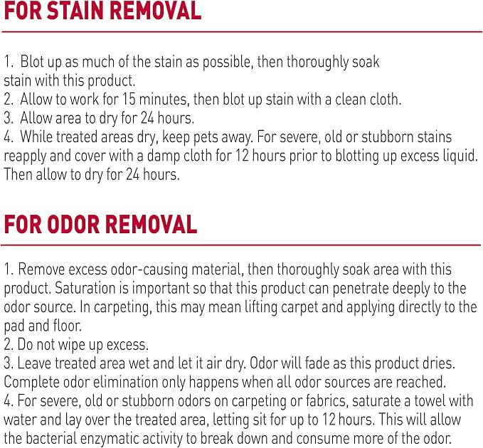 Nature’s Miracle Dog Stain & Odor Remover, Enzymatic Cleaner, 24 oz | Tough on Dog Urine, Feces, Vomit, Drool and Other Organic Stains and Odors, For Multiple Surfaces, Fresh Scent