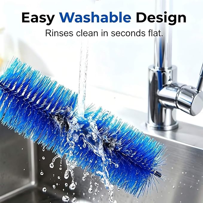 Bendable Microfiber Fan Cleaner Brush, Reusable Cobweb Duster, Washable Dust Remover for Electric Fan, Air Vents, Blinds, Curtains, Ceiling & Car Household Dust Cleaning Tool (2PCS)