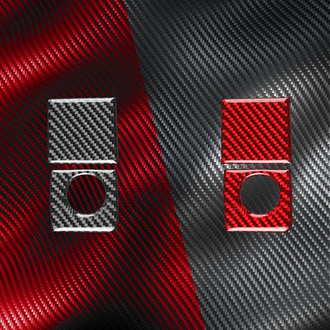 Real Carbon Fiber Trim for Toyota Camry Accessories | for 2012 2013 2014 Co-Pilot Storage Box Stitch Frame Sticker Interior Thick Overlay Decal