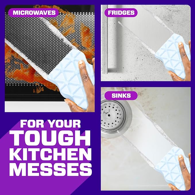 Mr. Clean Magic Eraser Foaming Sponge, Kitchen Grease Eraser, Dawn Cleaning Power, Oven Cleaner, Unstopables Fresh, 8ct
