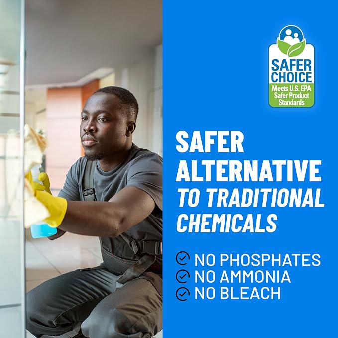 CLR PRO Heavy Duty Bleach-Free Mold & Mildew Stain Remover - Works on Tile, Wood, Concrete, Glass, and More, 1 Gallon Bottle
