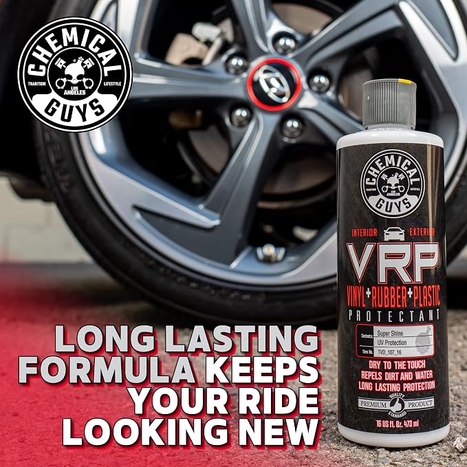 Chemical Guys, VRP Vinyl, Rubber & Plastic Dressing, Dry to Touch, 1 Gallon | Satin shine on tires, trim, dashboards and weatherstripping, non-greasy and dry to the touch, indoors or out