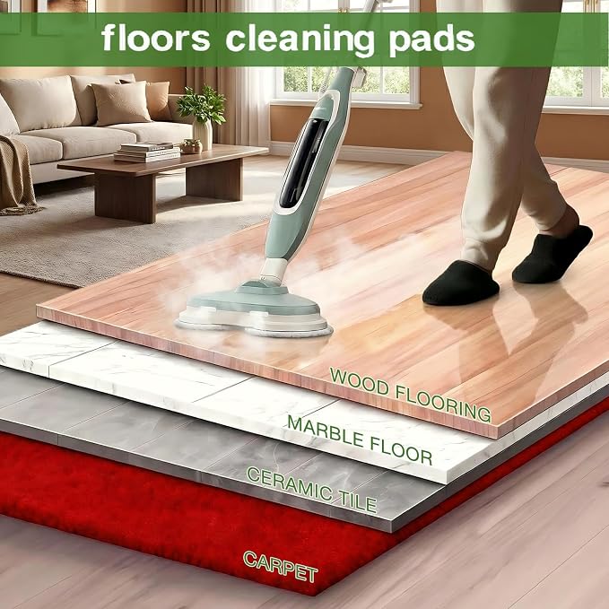 10 Pack Steam Mop Replacement Pads for Shark Steam and Scrub Mop Pads | Steam Mop Pads for Various Floor Cleaning, for Shark S8201 S8001 S7001 S7201 S7000AMZ S7000 S7005 S7020 S7001C Steam Mop