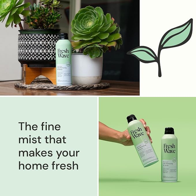 Fresh Wave Original Air Freshener Spray, 8 oz Room Odor Eliminator | Fine mist non-aerosol, Plant oil formula, Bathroom and pet area safe, No sulfates or parabens, Fabric and linen spray