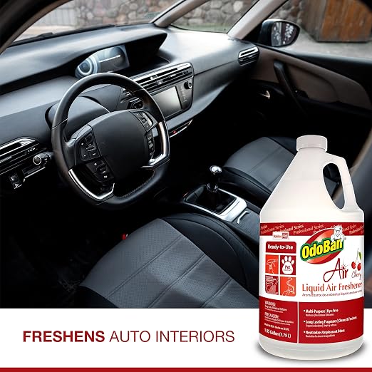 OdoBan Professional Series Ready-to-Use Air Cherry Liquid Air Freshener (1 Gallon) and Biostain and Odor Remover (1 Gallon)