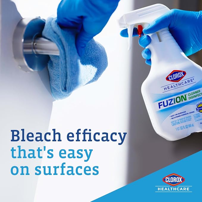 Clorox Healthcare Fuzion Cleaner Disinfectant Spray, 32 Fluid Ounces (Package May Vary)
