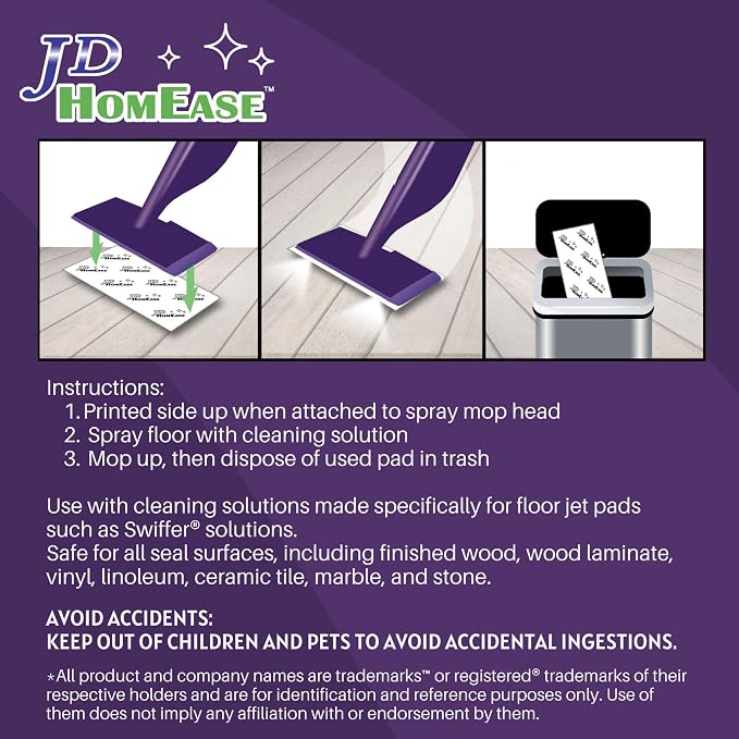 192 Pack Premium Microfiber Replacement Pads for Swiffer WetJet - Super Absorbent, Lint-Free, Durable-11"x5.5", Perfect Fit Swiffer WetJet Mop - Safe on Hardwood, Tile, Vinyl