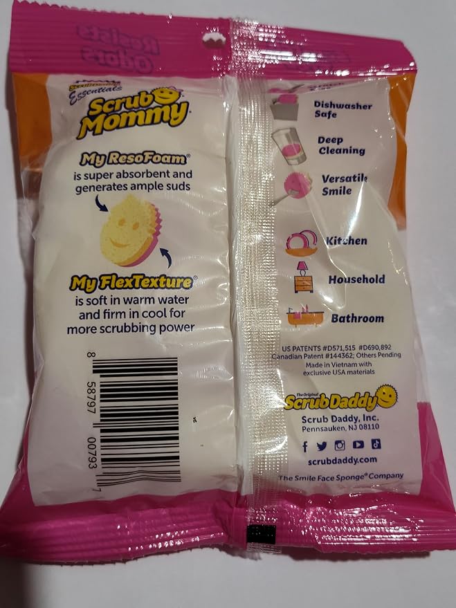 Scrub Mommy Essentials/Mini Mommy Dual-Sided Scrubber + Sponge