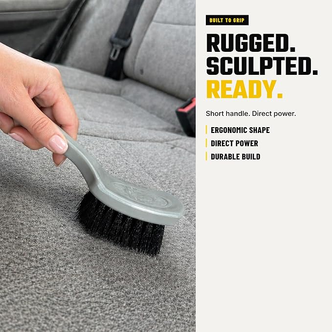 Chemical Guys, The Nifty Interior Detailing Brush, Soft Bristle, 2 Pack | Soft-bristle brushes clean vents, dashboards, steering wheels, door panels and cup holders, two pack