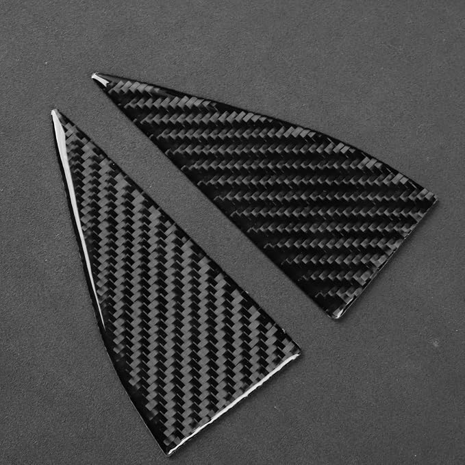 Real Carbon Fiber Rear Stickers Fit for Audi A3 8Y S3 2021-2025 | Rear Window Pillar Trim Decorations | Accessories | Self-adhesive