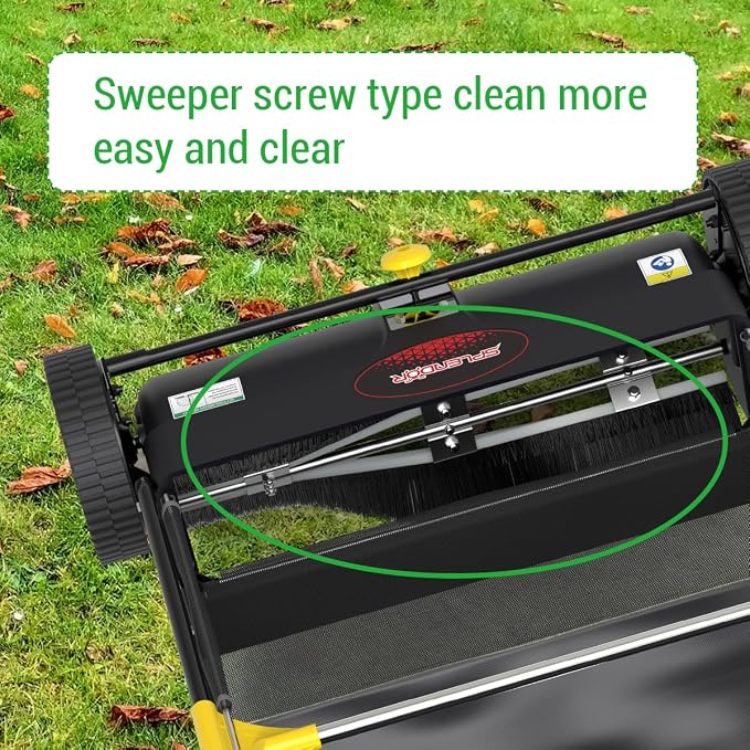 SPLENDOR LS-650A2 26-Inch Walk-behaind Push Lawn Sweeper Yard Sweeper Road Sweeper