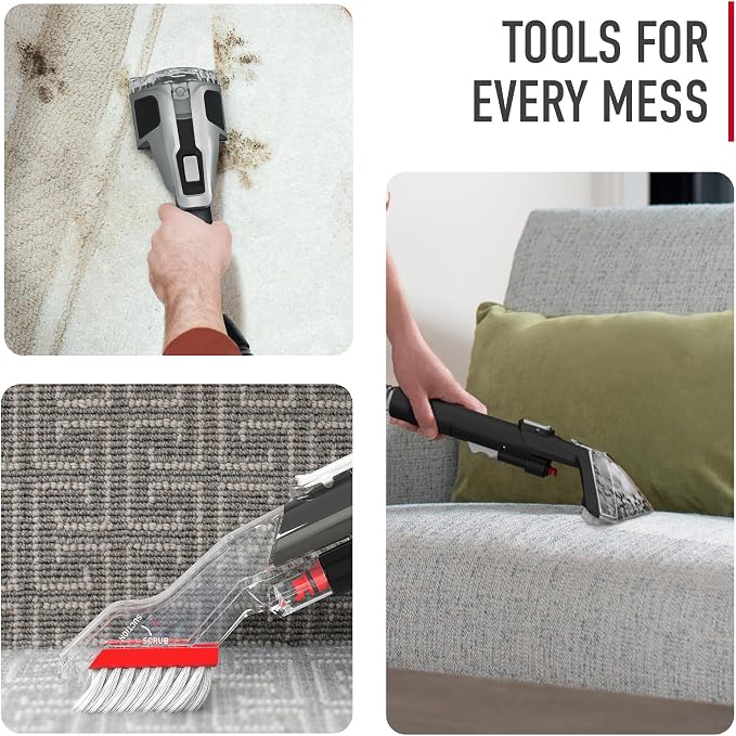 Hoover CleanSlate XL Deep Cleaning Carpet + Upholstery Spot Cleaner Machine | Includes Specialized Tools, Permanent Stain Remover, Pair with Hoover Portable Spot Cleaner Solution
