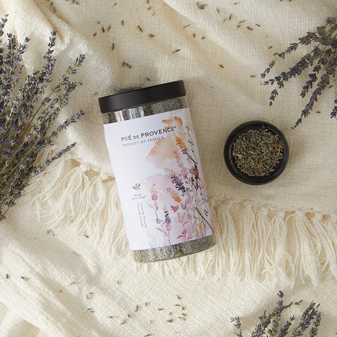 Pre de Provence Provincial Lavender Collection Soft Calming Scent for Your Home, Dried Blossoms, 4.2 oz
