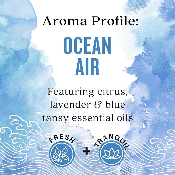 Aura Cacia Ocean Air Room Spray 8 Fl. oz. - Light Aroma, No Synthetic Fragrances