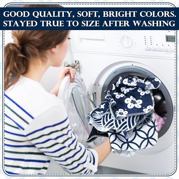 72 Pcs Reusable Cleaning Cloths Washable Cotton Kitchen Towels for Home