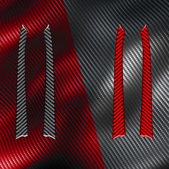 Gear Shift Decoration Sticker Real Carbon Fiber Compatible with Cadillac CTS 2008 2009 2010 2011 2012 2013 Interior Car Trim Accessories