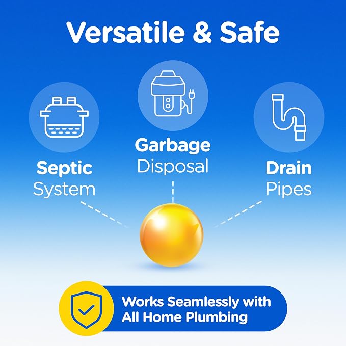 Compac Home [[60 Count]] Plink Garbage Disposal Cleaner and Deodorizer VALUE PACK - Lemon