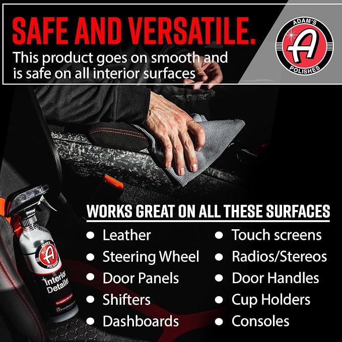 Adam's Polishes Interior Detailer Gallon (Cucumber Aloe) - Total Car Interior Cleaner, Protectant & Dressing | All Purpose Cleaner & Leather Conditioner | Vinyl, Dashboard, Screen, Seat Cleaner