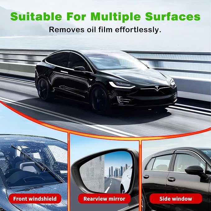 Clear Vision Car Glass Cleaner, Automotive Windshield Cleaning Brush 5.07fl OZ