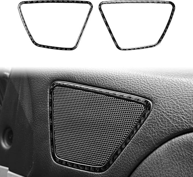 Fit for Toyota 4Runner(N210) 2003-2009 Real Carbon Fiber Car Interior | for SR5/Sport Edition/Limited 2003 2004 2005 2006 2007 2008 2009 | Accessories | Door Speaker Surround Trim | Anti-scratch