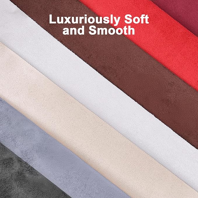 Premium Burgundy Suede Fabric Wrap - 12x48 inch Suede Wrap for Car Interior - Self-Adhesive Microfiber and Synthetic Leather, Stretchable Interior Film for Car and Home Decor