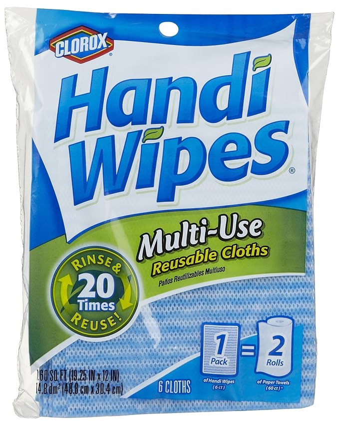 Clorox Handi Wipes Multi-Use Reuseable Cloths 6 ct