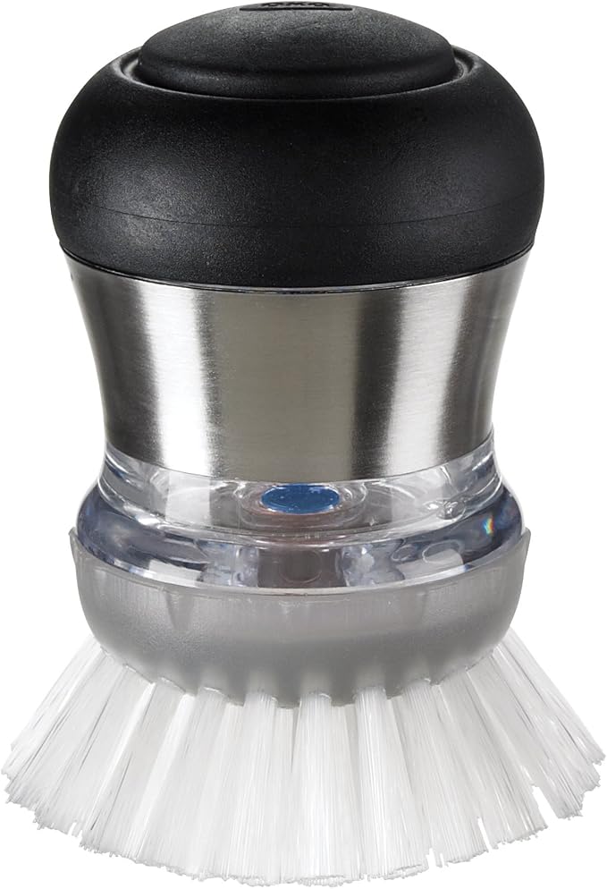 OXO Steel Soap Dispensing Palm Brush Refills, 2-Pack