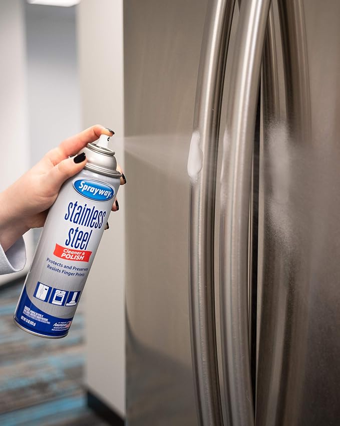 Sprayway SW148R Water-Based Stainless Steel Cleaner, 15 oz. (Pack of 2)