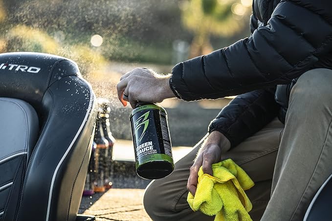 Boat Bling Vinyl Sauce Boat Seat and Upholstery Cleaning Spray, 1 Gallon | Marine cleaner lifts grime and sunblock from vinyl interiors with a non-caustic mist-and-wipe formula; OEM approved