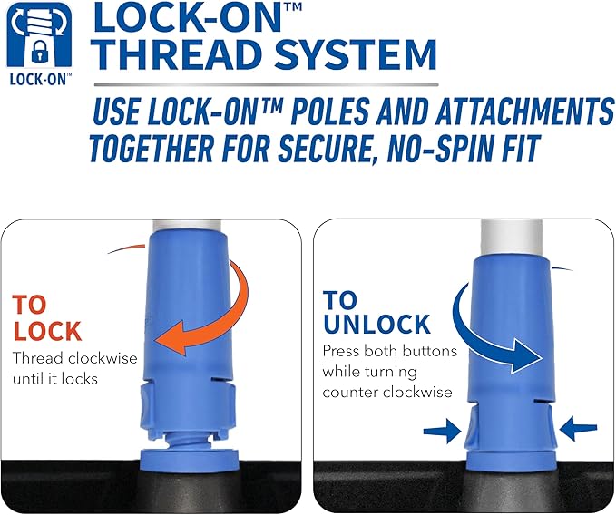 Unger Professional Lock-On Hydropower,Bi-Level Soft Wash Brush, Compatible with Waterflow Poles, Outdoor Cleaning Supplies, Great for Patios, Siding, Windows, Cars, and Boats, 10 inches (Pack of 12)