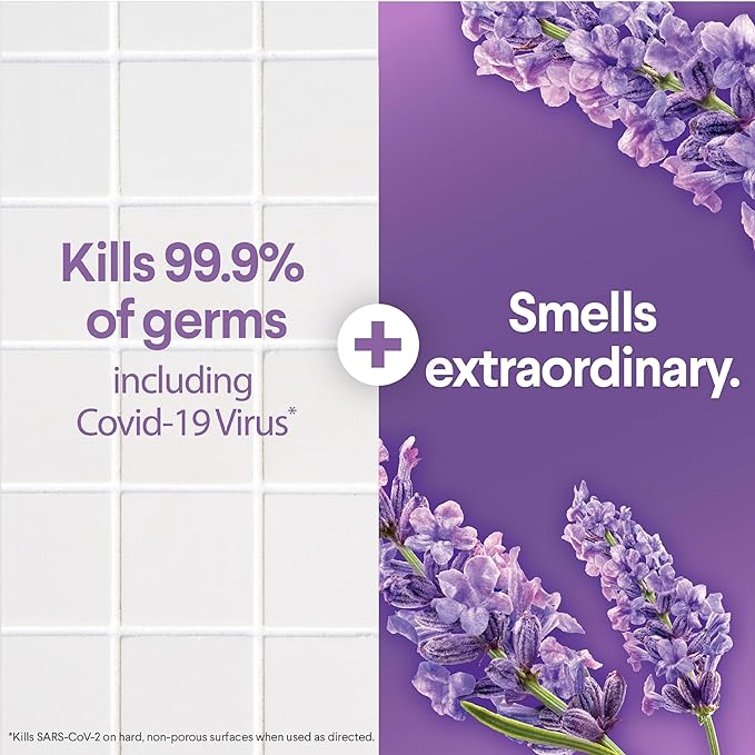 Clorox Scentiva Disinfecting Wet Mop Pad, Disposable Heads, Multi-Surface Floor Wipes, Lavender and Jasmine, 2 Packs, 24 Refills Per Pack (Package May Vary)