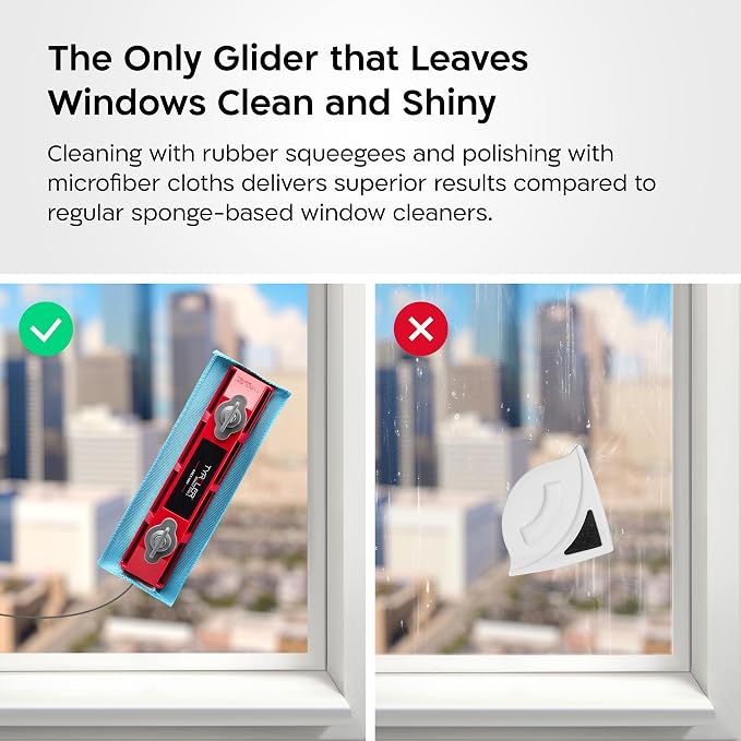 Tyroler Glider S-1 AFC Magnetic Window Cleaner Tool Fits Windows 0.1"-0.4" | | Double-Sided Window Cleaner Tool Fits Windows 0.1"-0.4" Thick | Magnet Window Cleaner | Magnetic Glass Cleaner